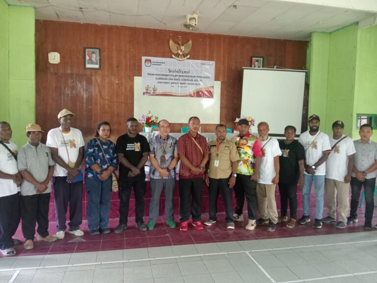 Kegiatan Sosialisasi Pemilukada oleh PPD DISTRIK OBAA dan anggota Komisioner KPU