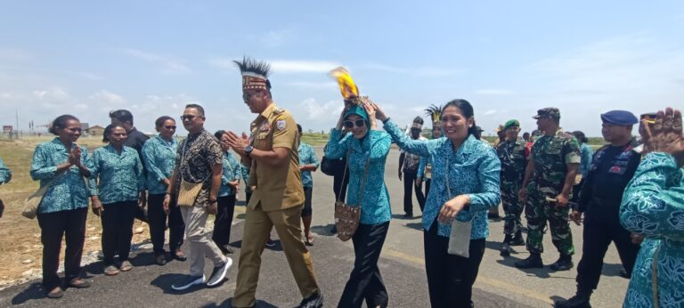 Penjemputan Pj.Gubernur Provinsi Papua Selatan